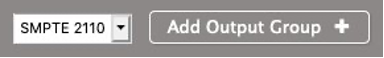 SMPTE 2110 Output is Selected in the Drop Down for Outputs Groups