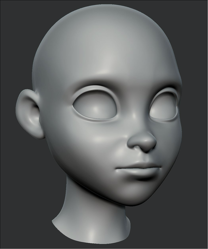 ZBrush - Brows down