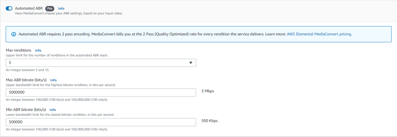 Automated ABR Console settings