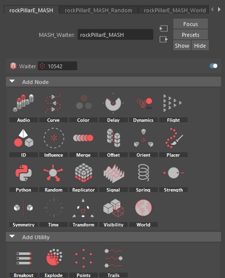 Node types for MASH