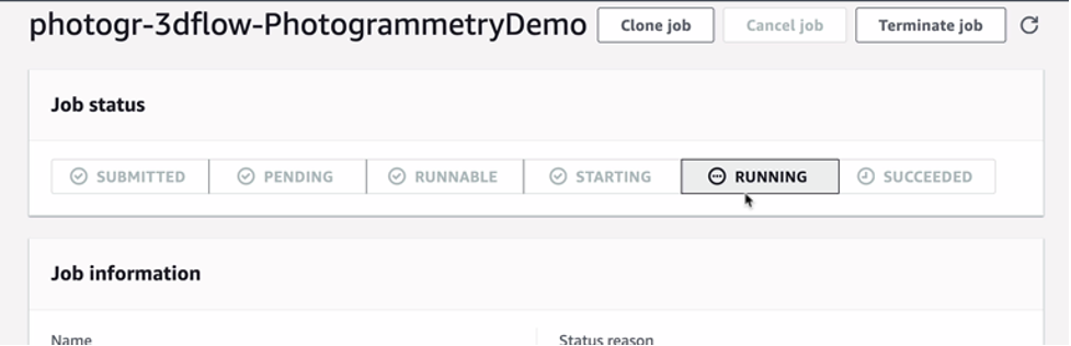 AWS Batch Job Status