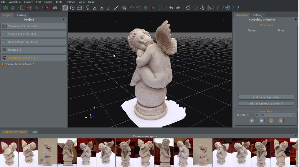 Reconstruction Task Results in 3DZephyr