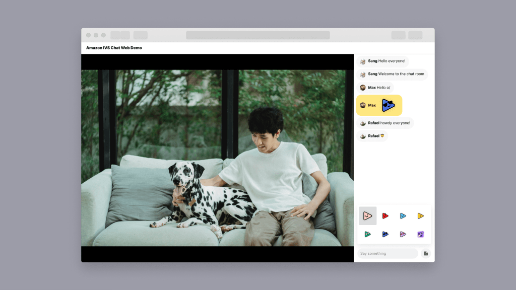 Add live chat to your video streams with Amazon Interactive Video