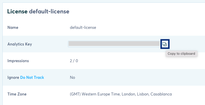 Copy Analytics License Key