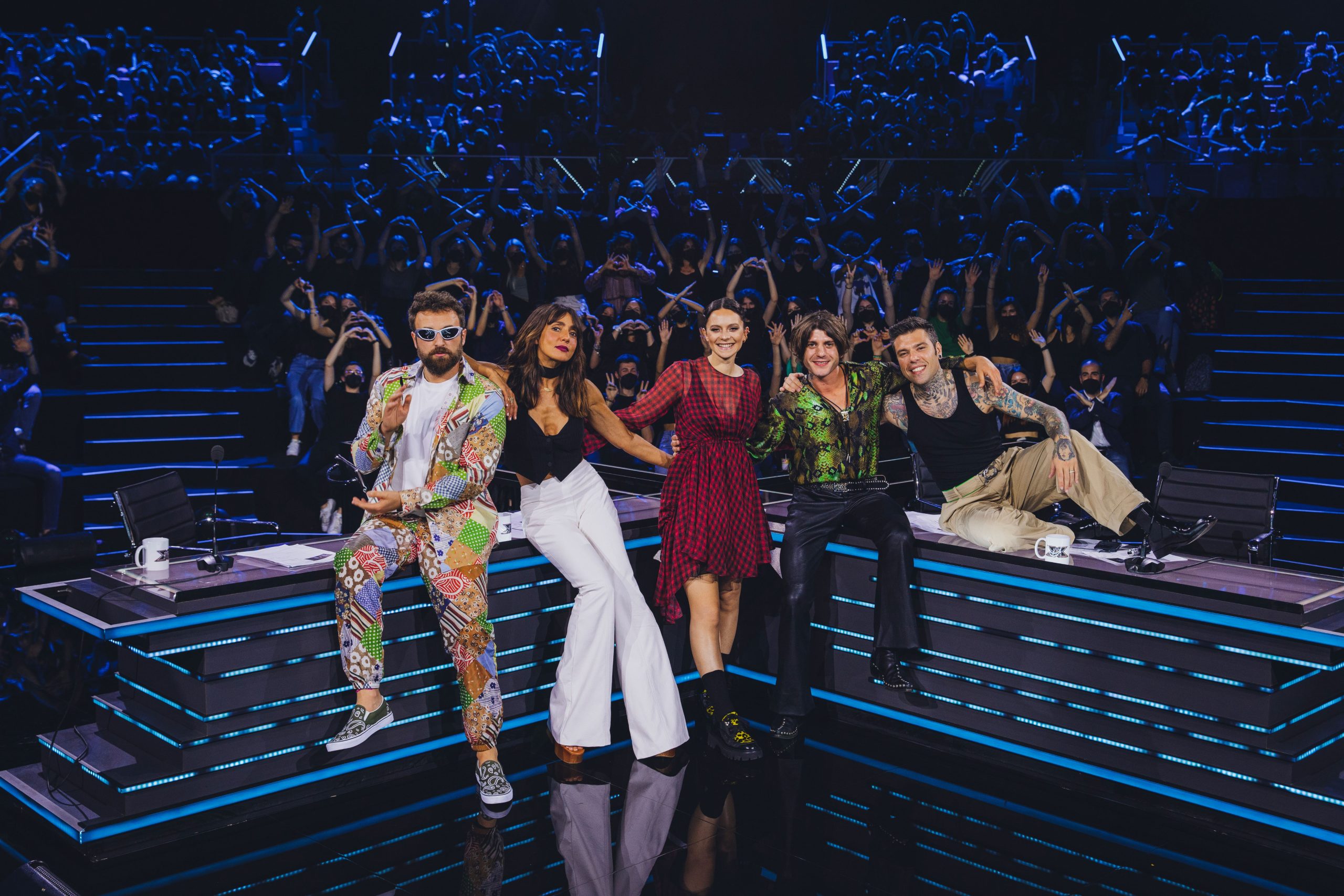 Photo of judges on "X-Factor”,the award-winning TV music competition