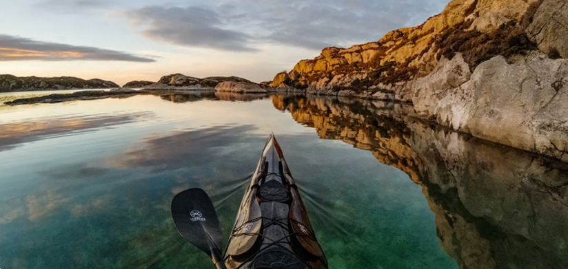 A photo example showing kayaking taken by GoPro camera