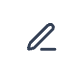 Edit icon, looks like a pencil writing.