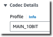 Main_10BIT codec profile.