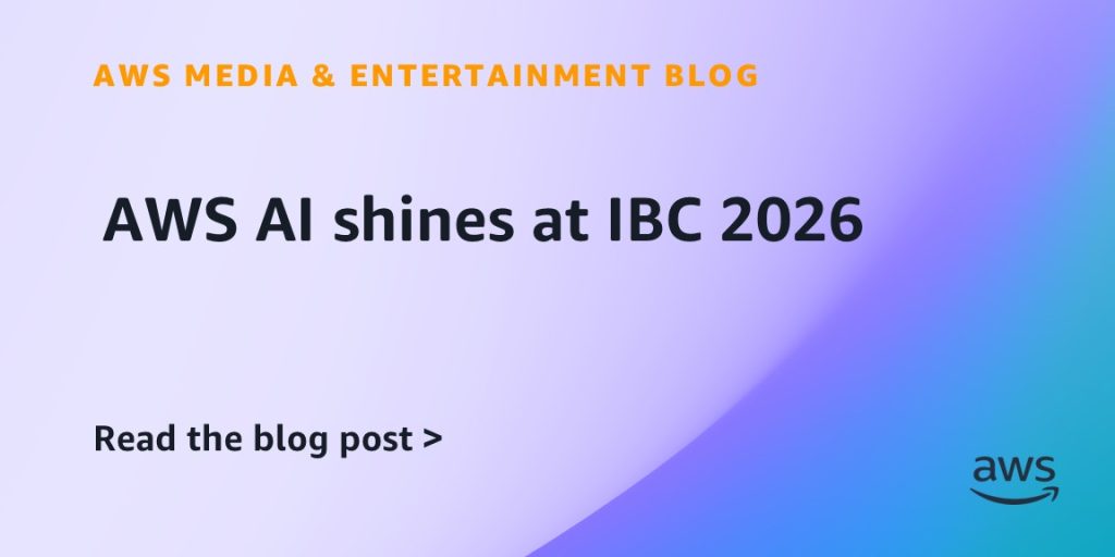 AWS AI shines at IBC 2026