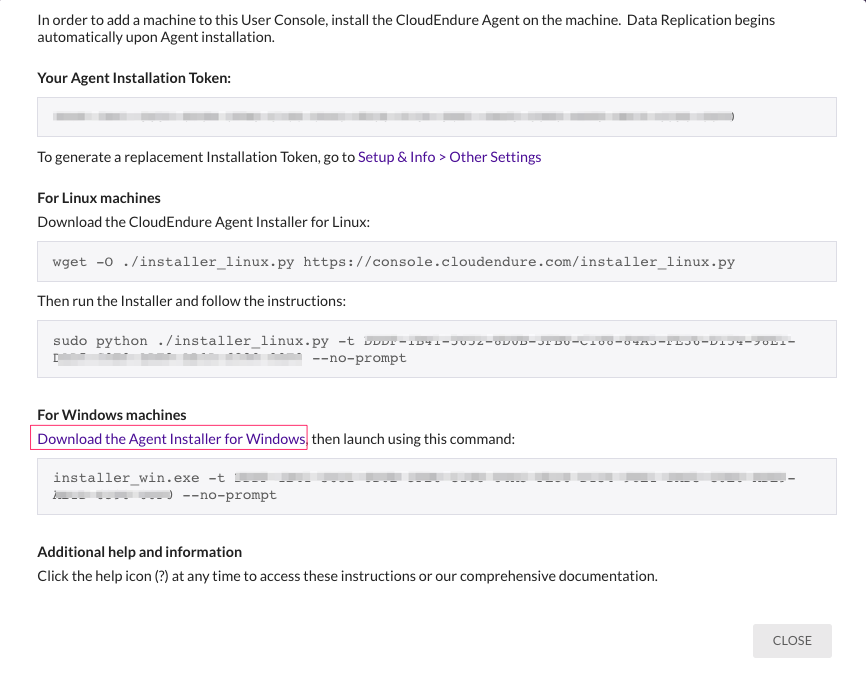 Figure 15 - CloudEndure How to Add Machines