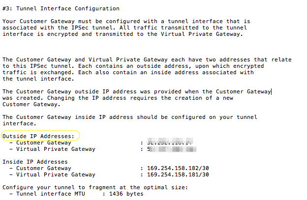 Figure 8 - VPN Configuration VPG IP