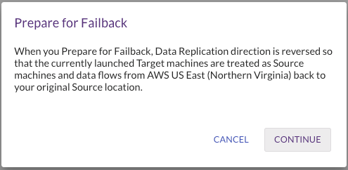 Figure 22- Prepare Project for Failback