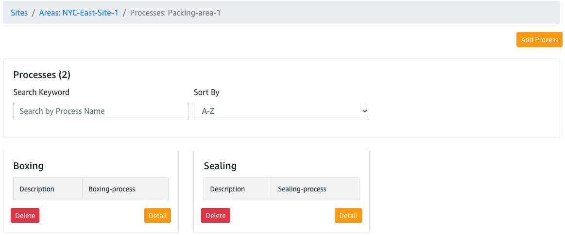 Figure 2b. Create factory processes