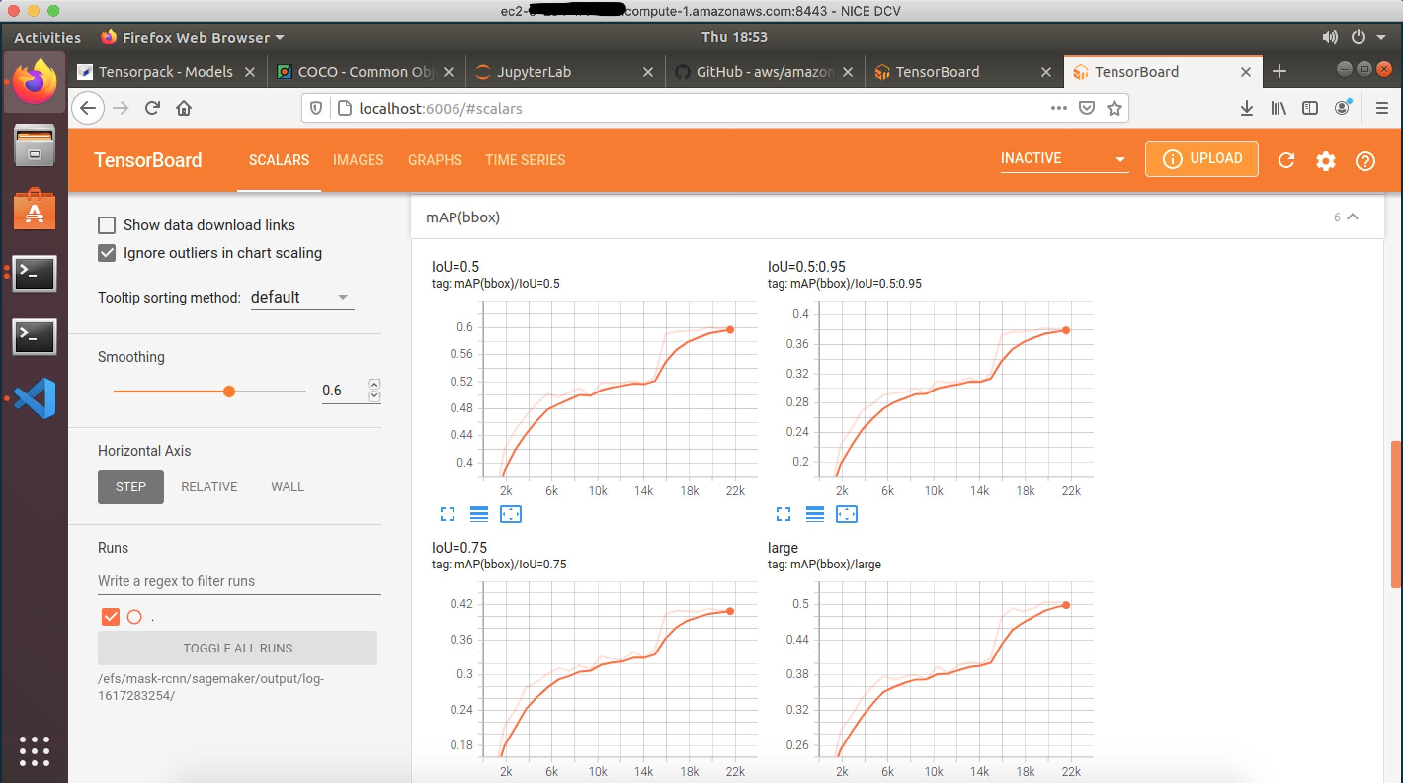  Locally monitoring the TensorBoard summaries from SageMaker training job