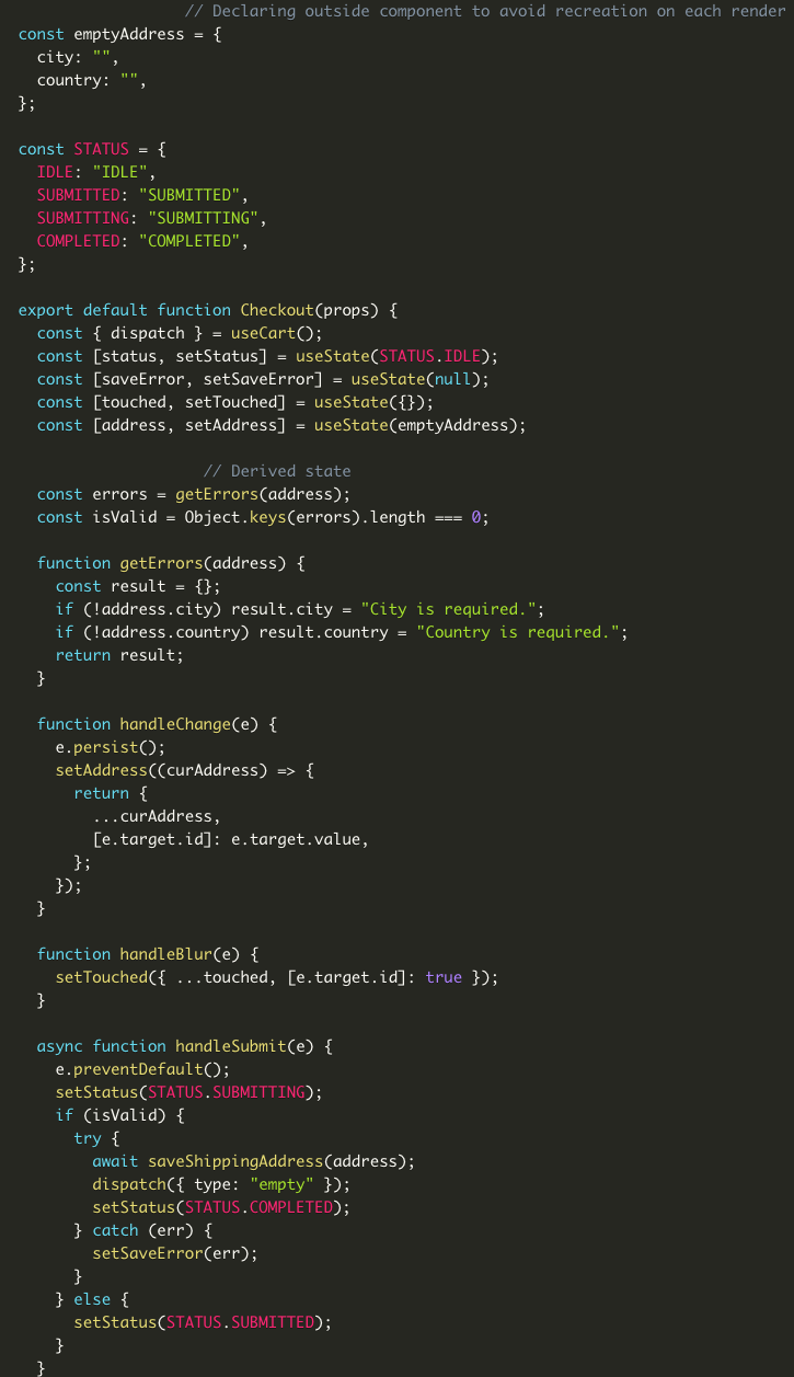 Figure 10. This is from https://www.bitnative.com/2020/08/19/formik-vs-plain-react-for-forms-worth-it/ showing a form without Formik