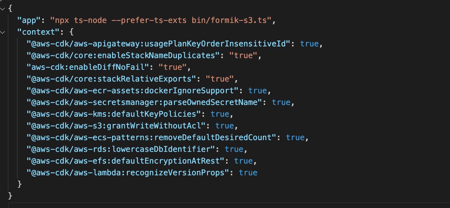 Figure 4. cdk.json file