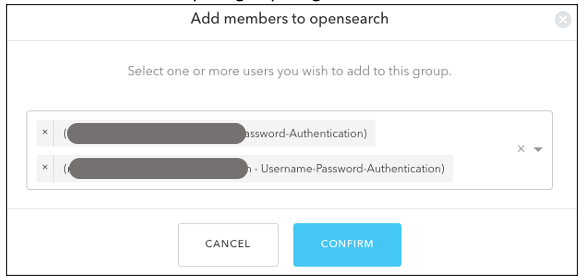 The diagram depicts the adding users to Auth0 Group