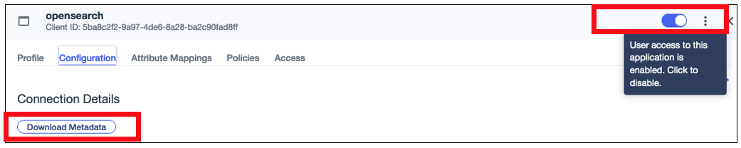 Downloading metadata in Ping Identity