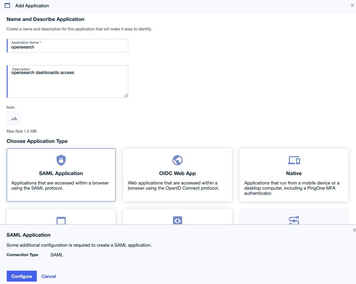 Configuring a new SAML application in Ping Identity