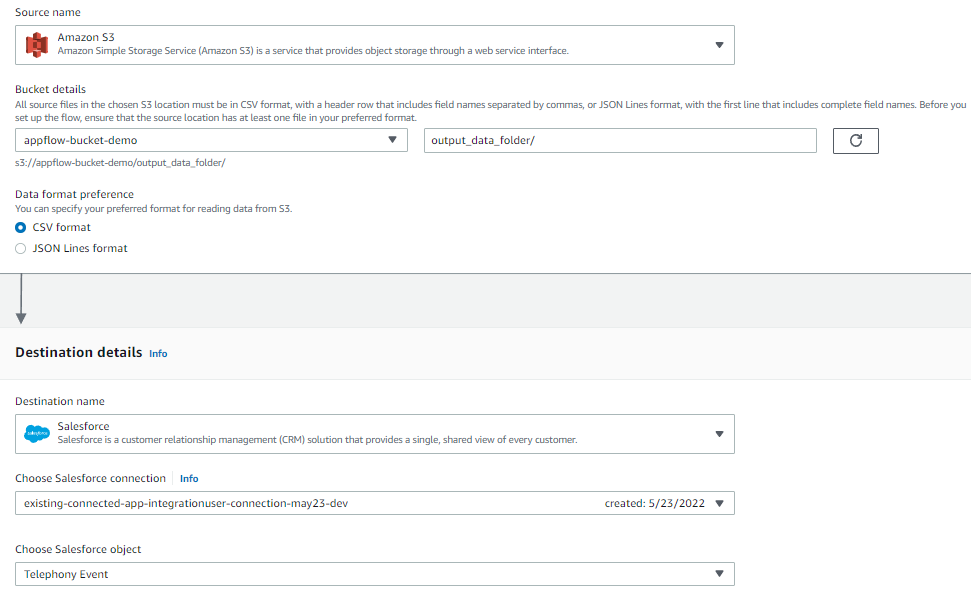 Configuring a schedule-based output flow