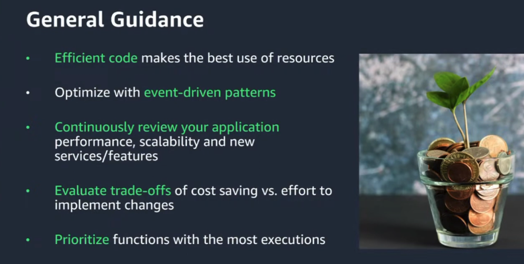 AWS Lambda general guidance for cost optimization