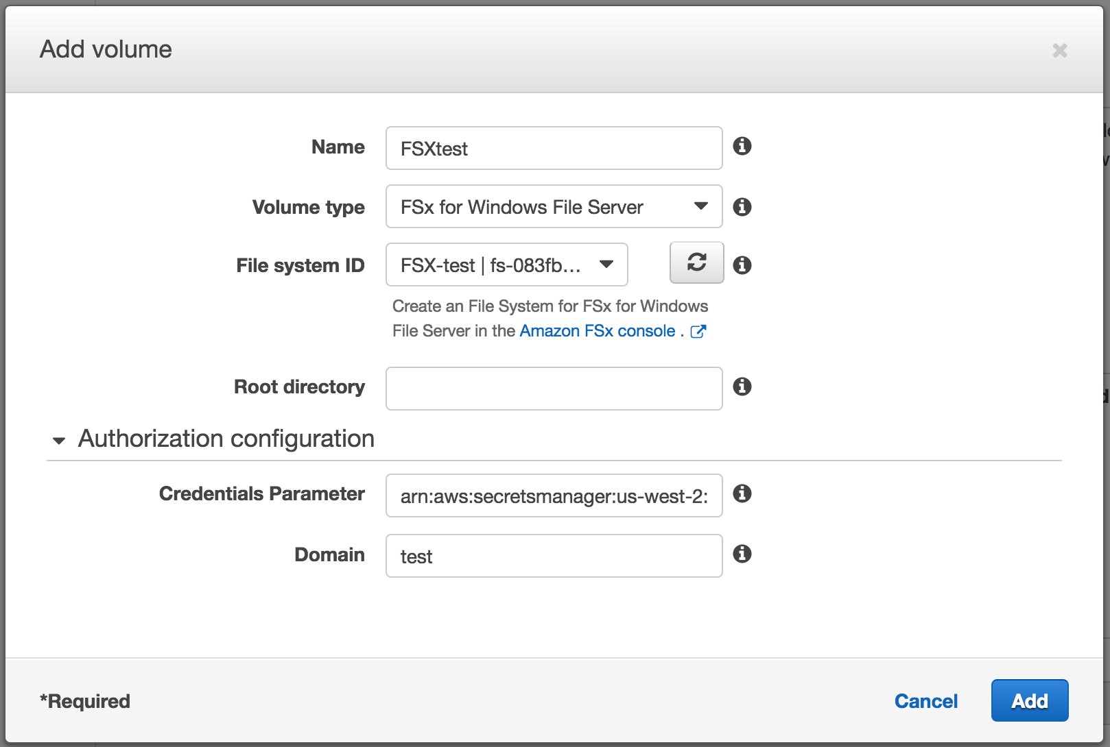 Using Amazon Fsx For Windows File Server As Persistent Storage On Windows Containers Containers