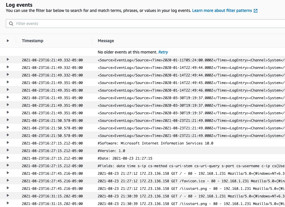 CloudWatch log stream