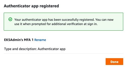 This screenshot shows the Authenticator app registered notification pop-up.