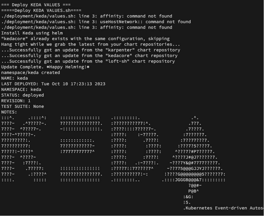 KEDA install confirmation