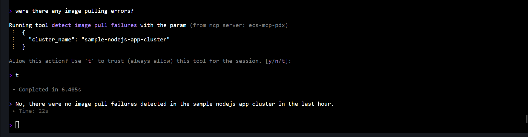 detect_image_pull_failures() tool invocation