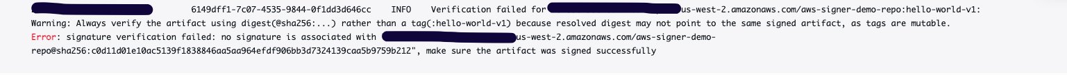 Logs example of validation error
