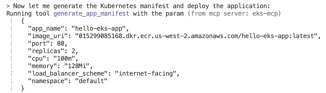 Figure 6: Terminal output showing application manifest generation for web deployment