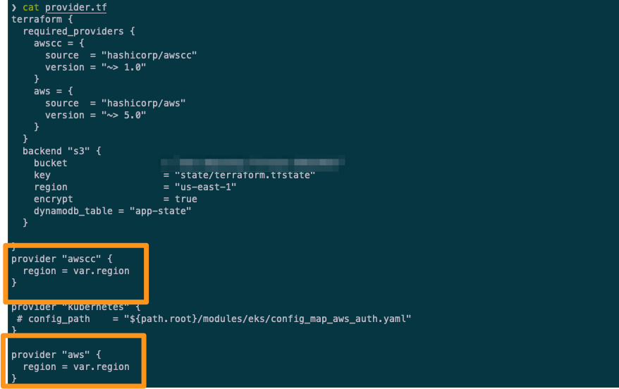 Figure 2: Terraform providers