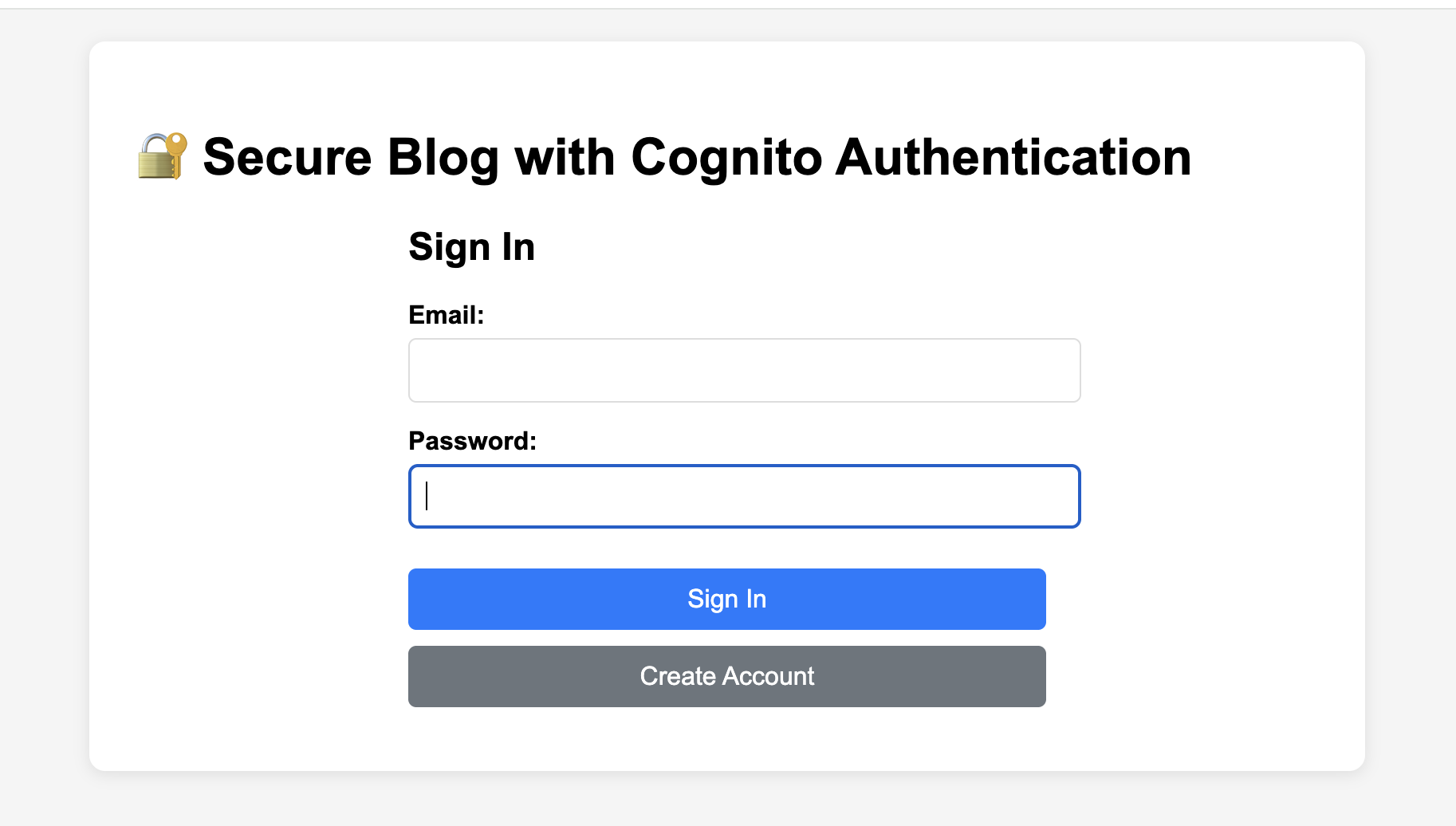 Sample Node.js blog application running on Amazon EC2