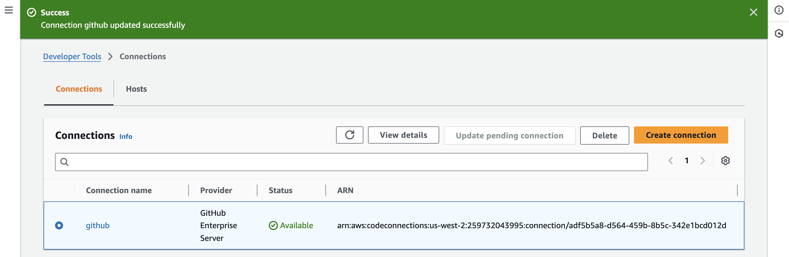 Argo CD cluster secret and AppProject roles configured on the EKS cluster