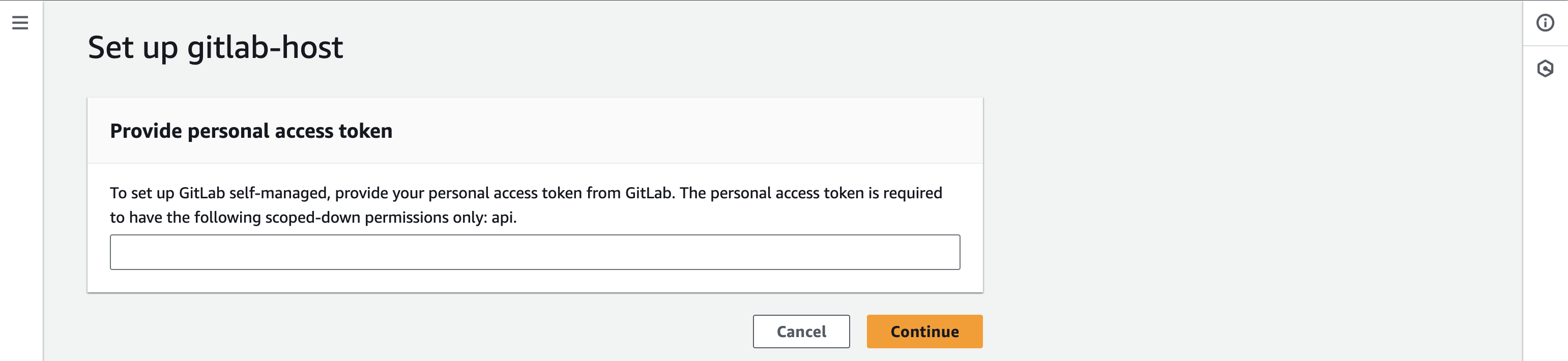GitHub Enterprise Server host setup confirmation in the AWS Management Console
